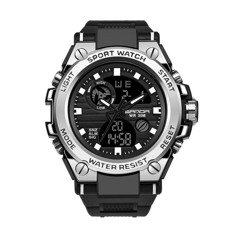 Men’s Outdoor Sports Dual Display Electronic Watch Atlier