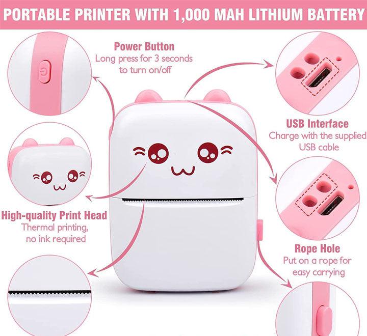 Portable Mini Pocket Printer BT Thermal Printer TZ Dropshipping