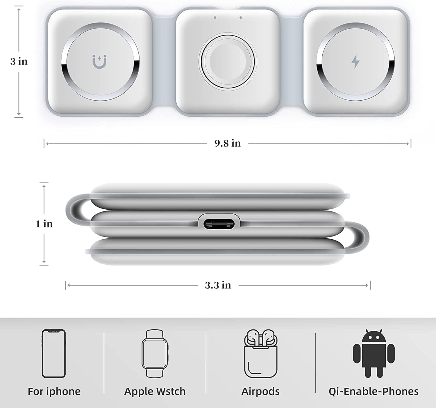 3-in-1 Wireless Charging Pad Atlier
