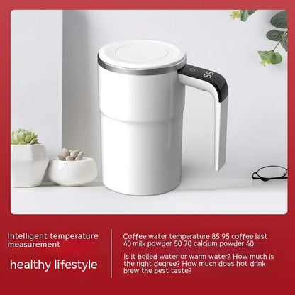 USB Self‑Stirring Coffee Mug with LCD Display Atlier