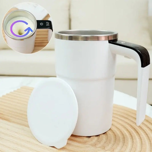 USB Self‑Stirring Coffee Mug with LCD Display Atlier
