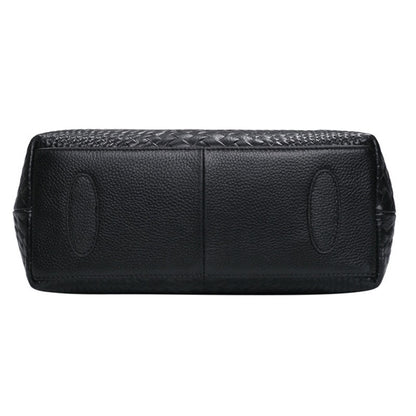 Black Leather Weave Handbag – Cowhide Atlier