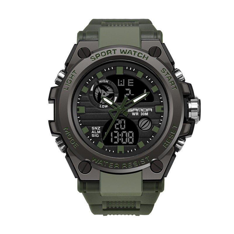 Men’s Outdoor Sports Dual Display Electronic Watch Atlier