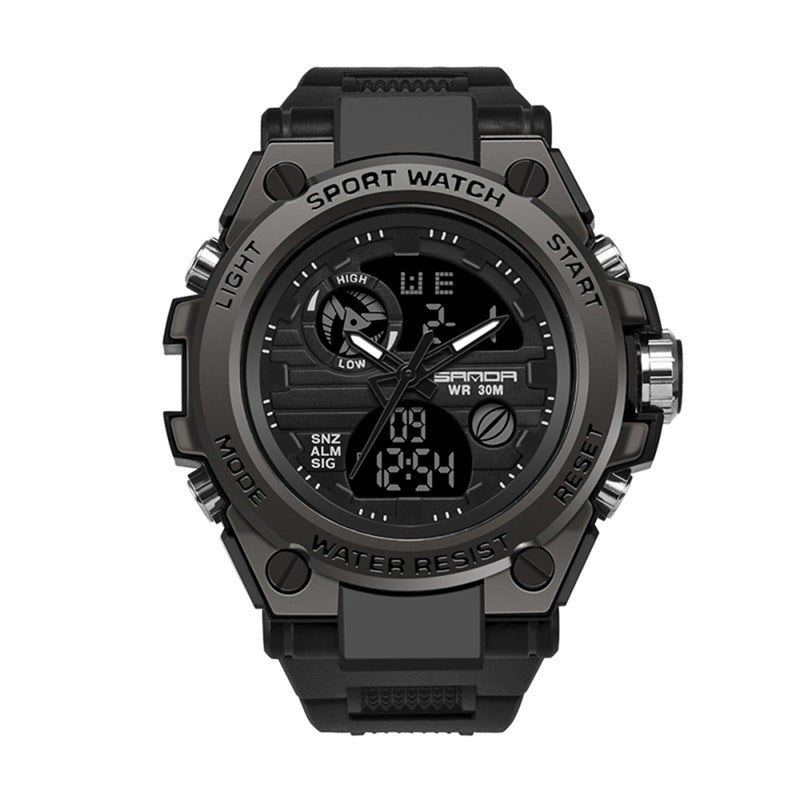 Men’s Outdoor Sports Dual Display Electronic Watch Atlier
