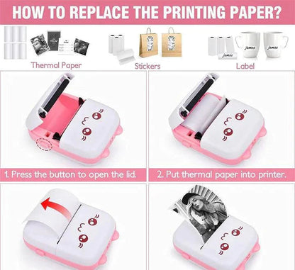 Portable Mini Pocket Printer BT Thermal Printer TZ Dropshipping