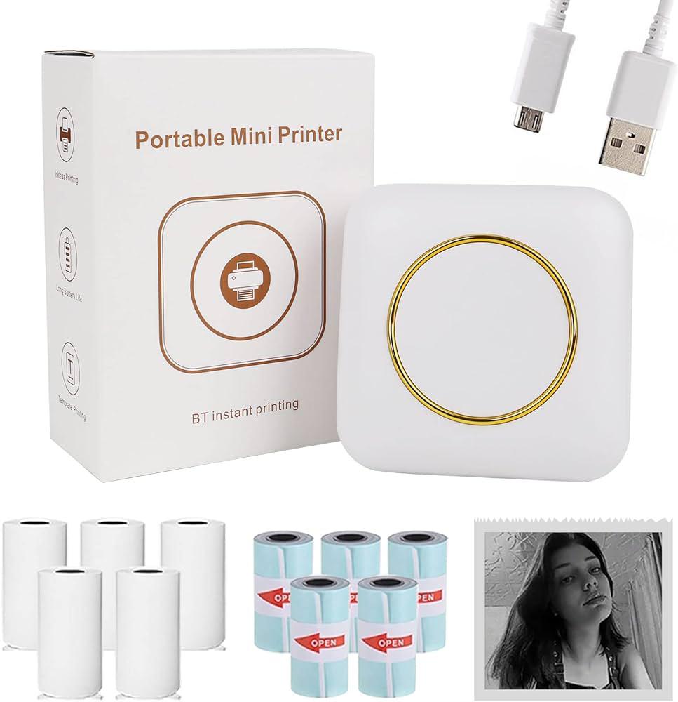 Portable Mini Printer - BT Instant Printing Zambeel - Yameen Trading