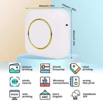 Portable Mini Printer - BT Instant Printing Zambeel - Yameen Trading