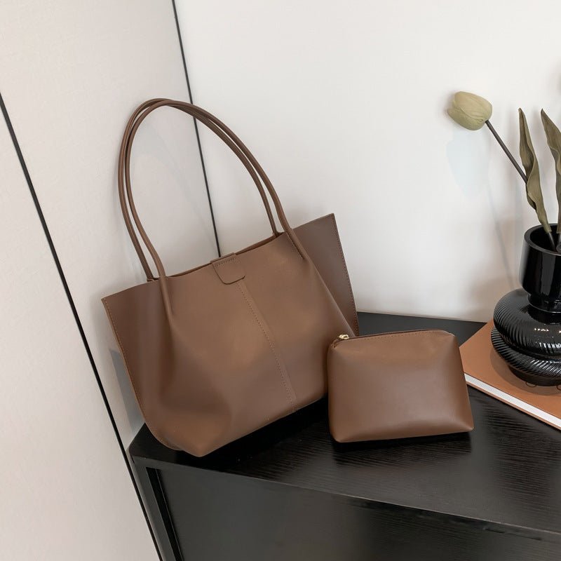 PU Leather Double Strap Shoulder Bag Atlier
