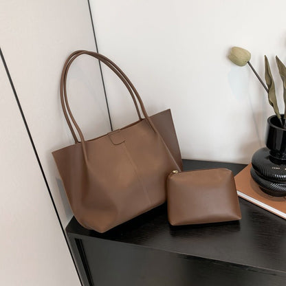 PU Leather Double Strap Shoulder Bag Atlier