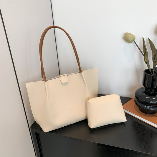 PU Leather Double Strap Shoulder Bag Atlier