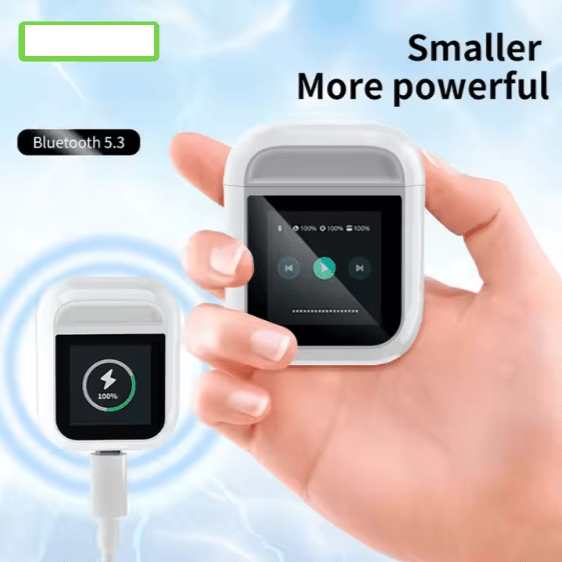 LED Display Bluetooth Earbuds with Touch Control Atlier