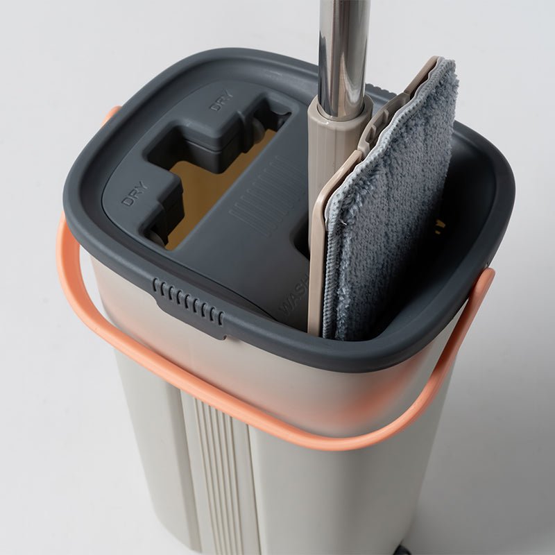 Squeeze Mop with Bucket – 360° Flat Microfiber Mop Zambeel