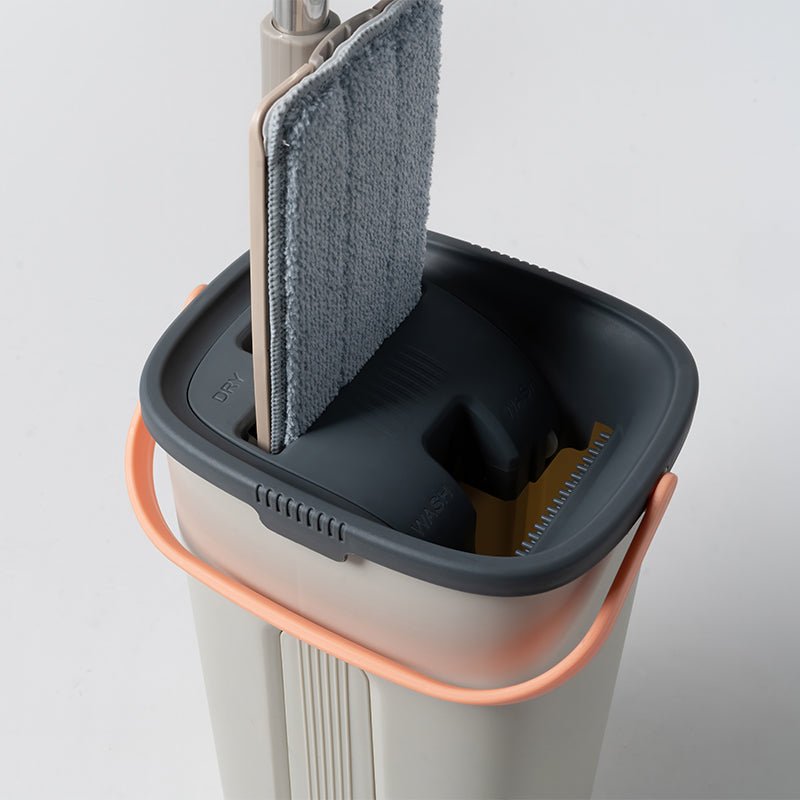 Squeeze Mop with Bucket – 360° Flat Microfiber Mop Zambeel